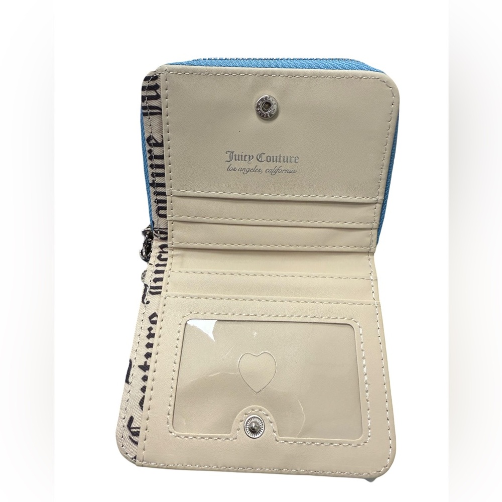Juicy Couture NWT Beautiful Blue & Silver Crossbody Wallet & Bag Set (P168) - Picture 12 of 12